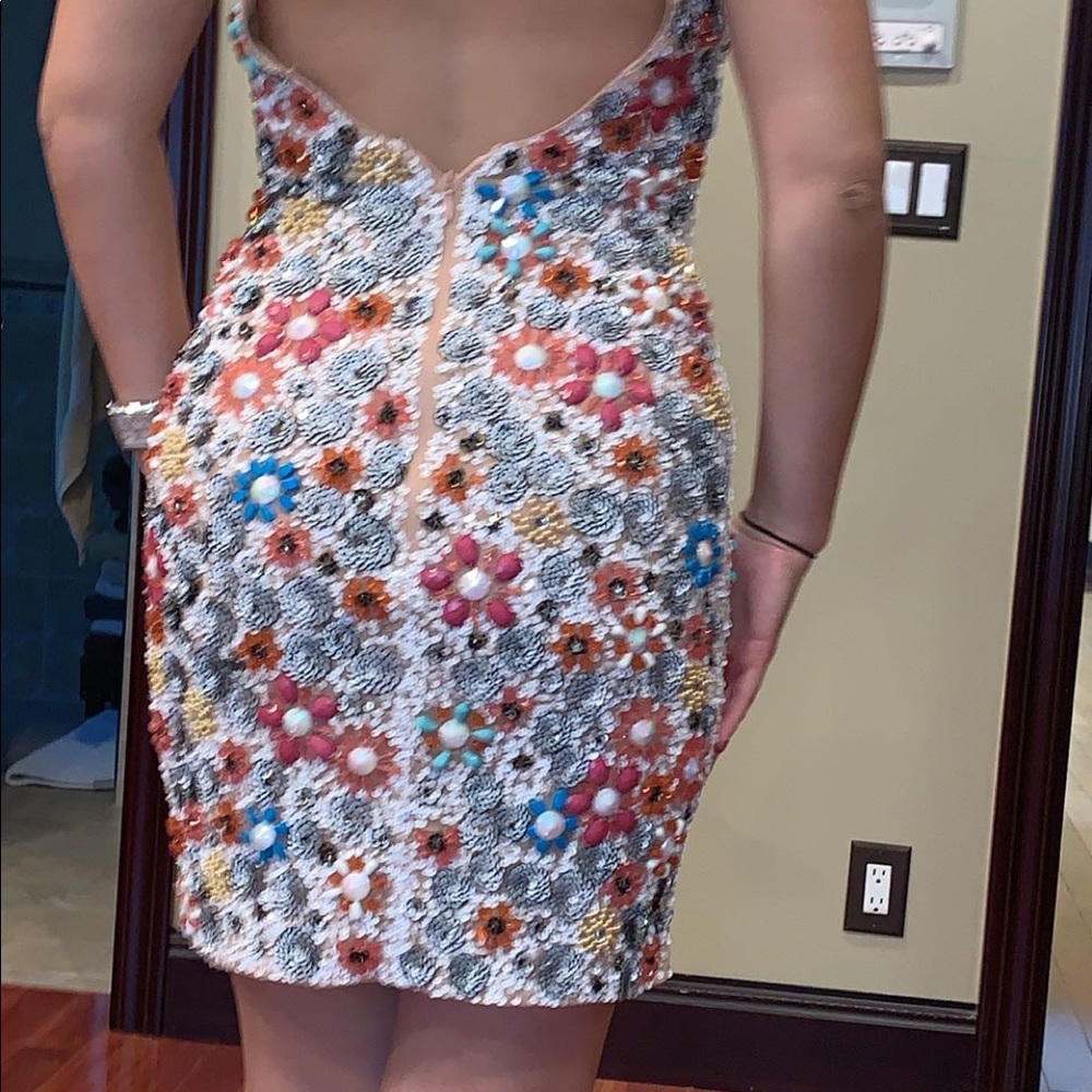 Beautiful JOVANI sequin floral dress!